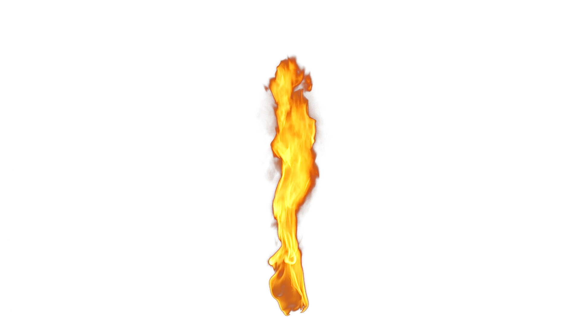Bright Single Fire PNG Image