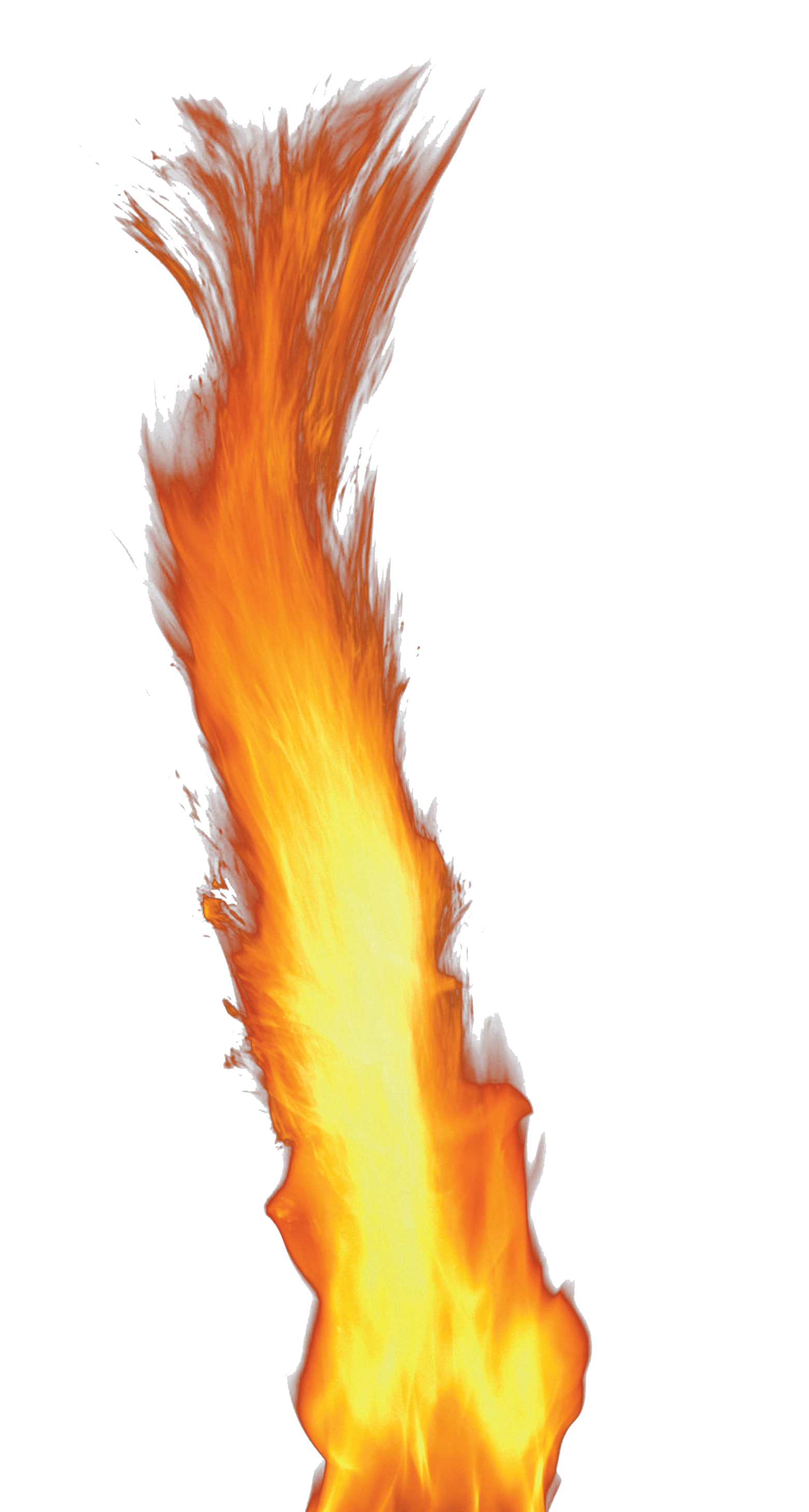 Single Fire Flame PNG Image