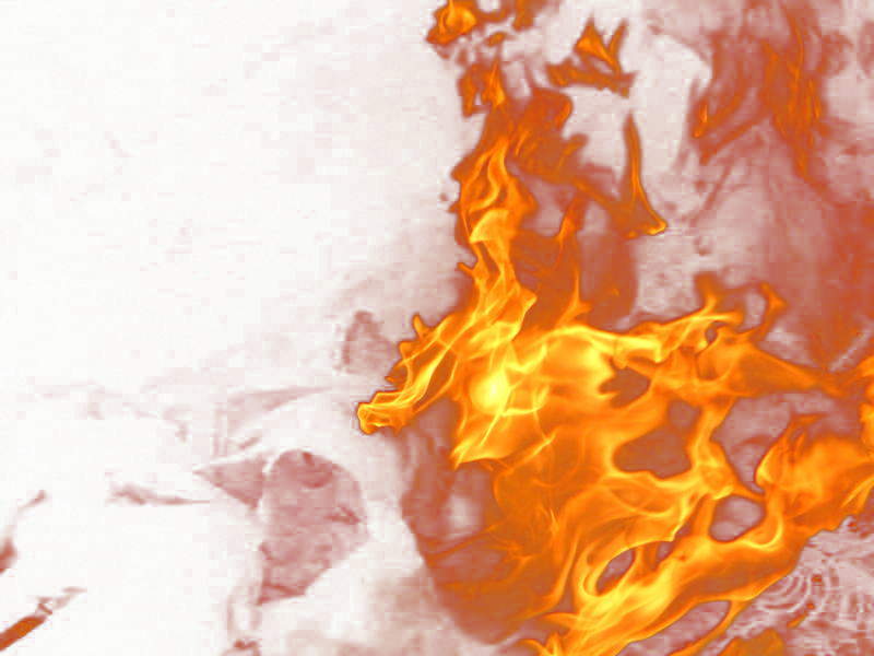 Fire Flame from the Side PNG Image