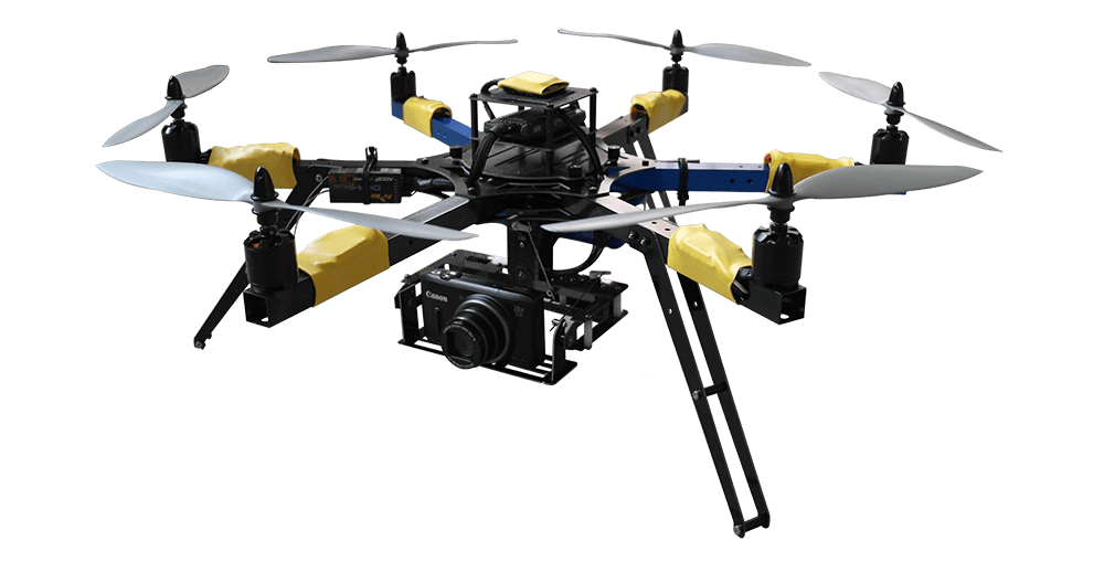 Flying Drone with Camera PNG Image