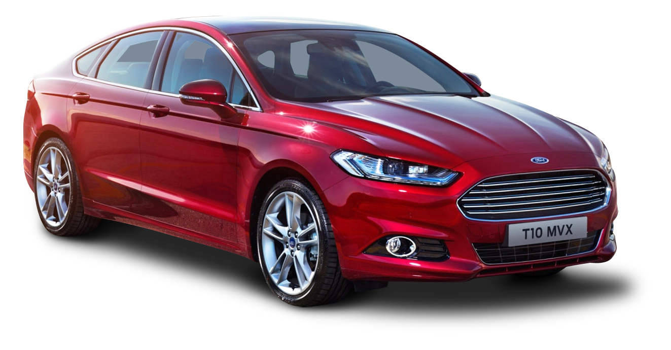 Ford Mondeo Red Car PNG Image