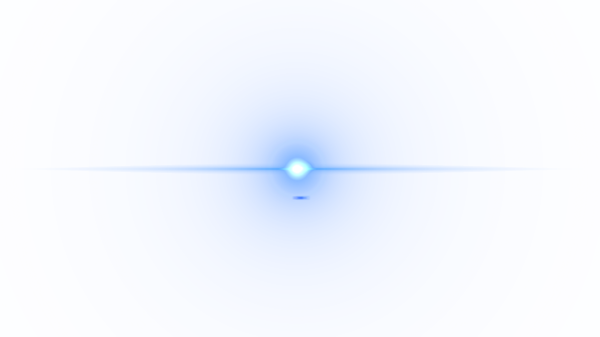 Front Blue Lens Flare PNG Image