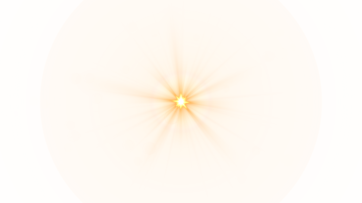 Front Yellow Lens Flare PNG Image