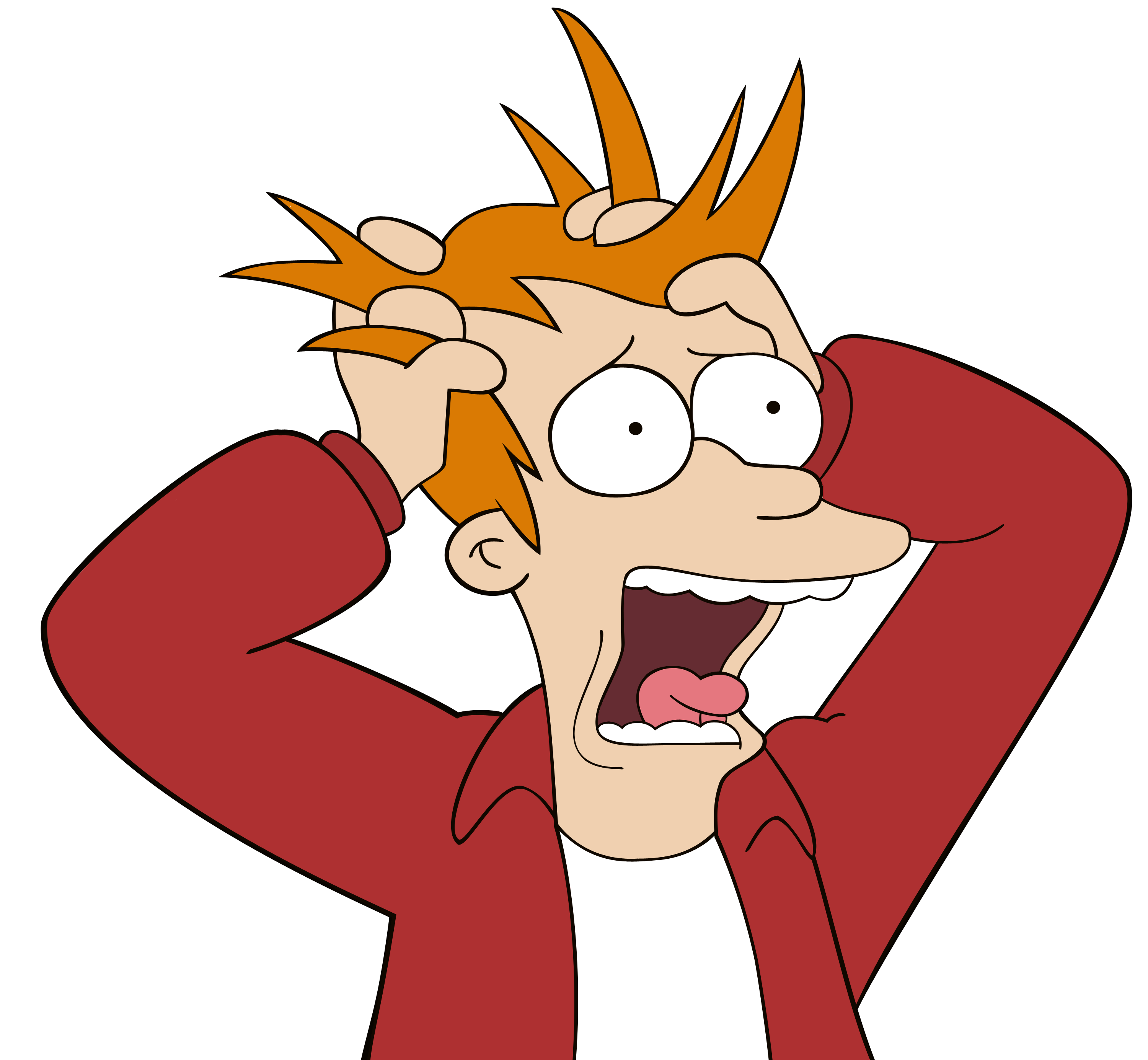 Download Futurama Fry Stress PNG Image for Free