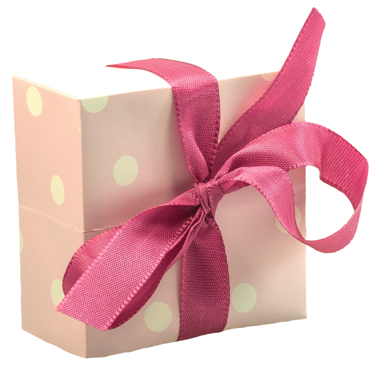 Tiny Gift Box with Big Bow PNG Image