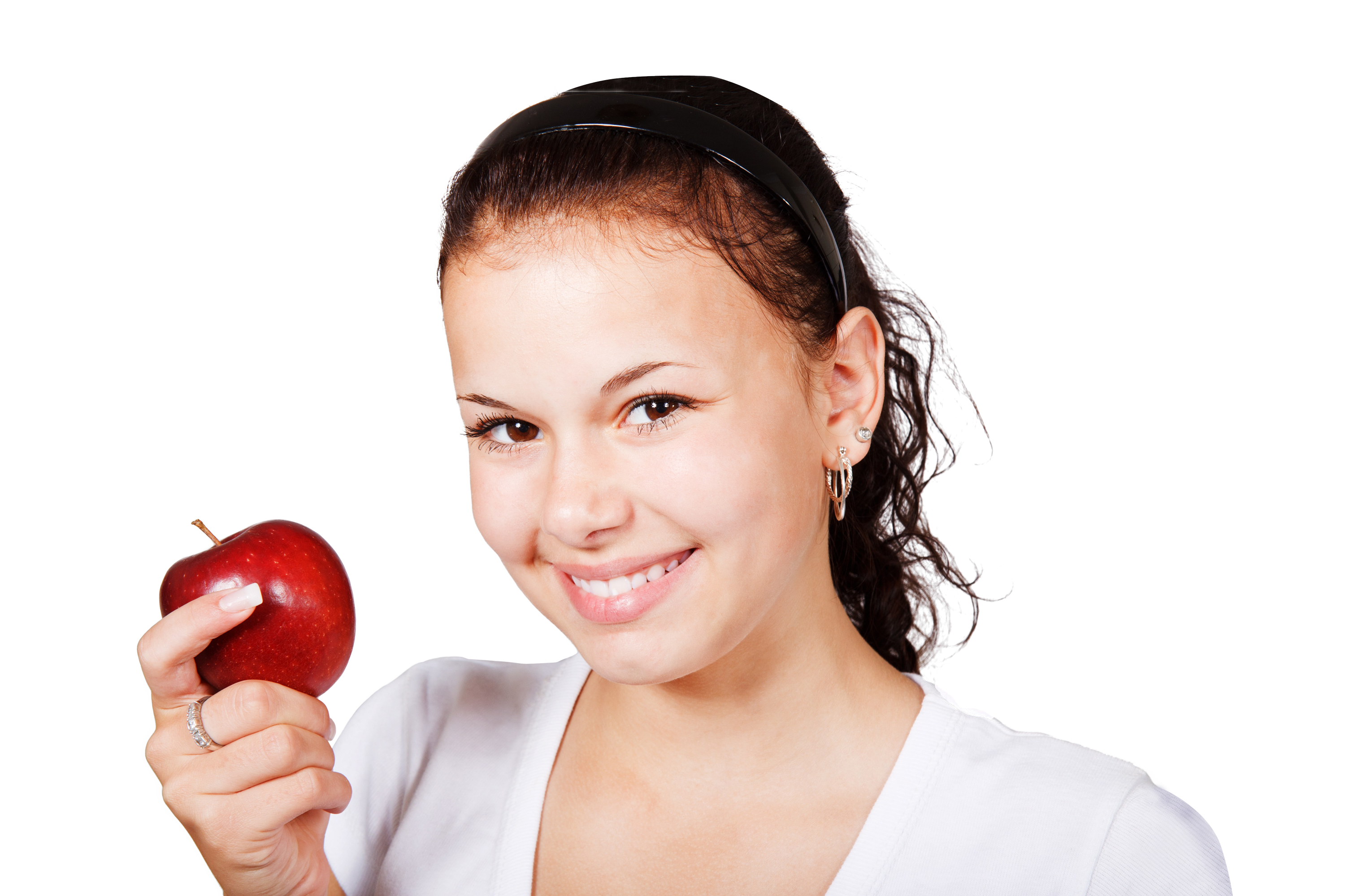 Girl with Red Apple