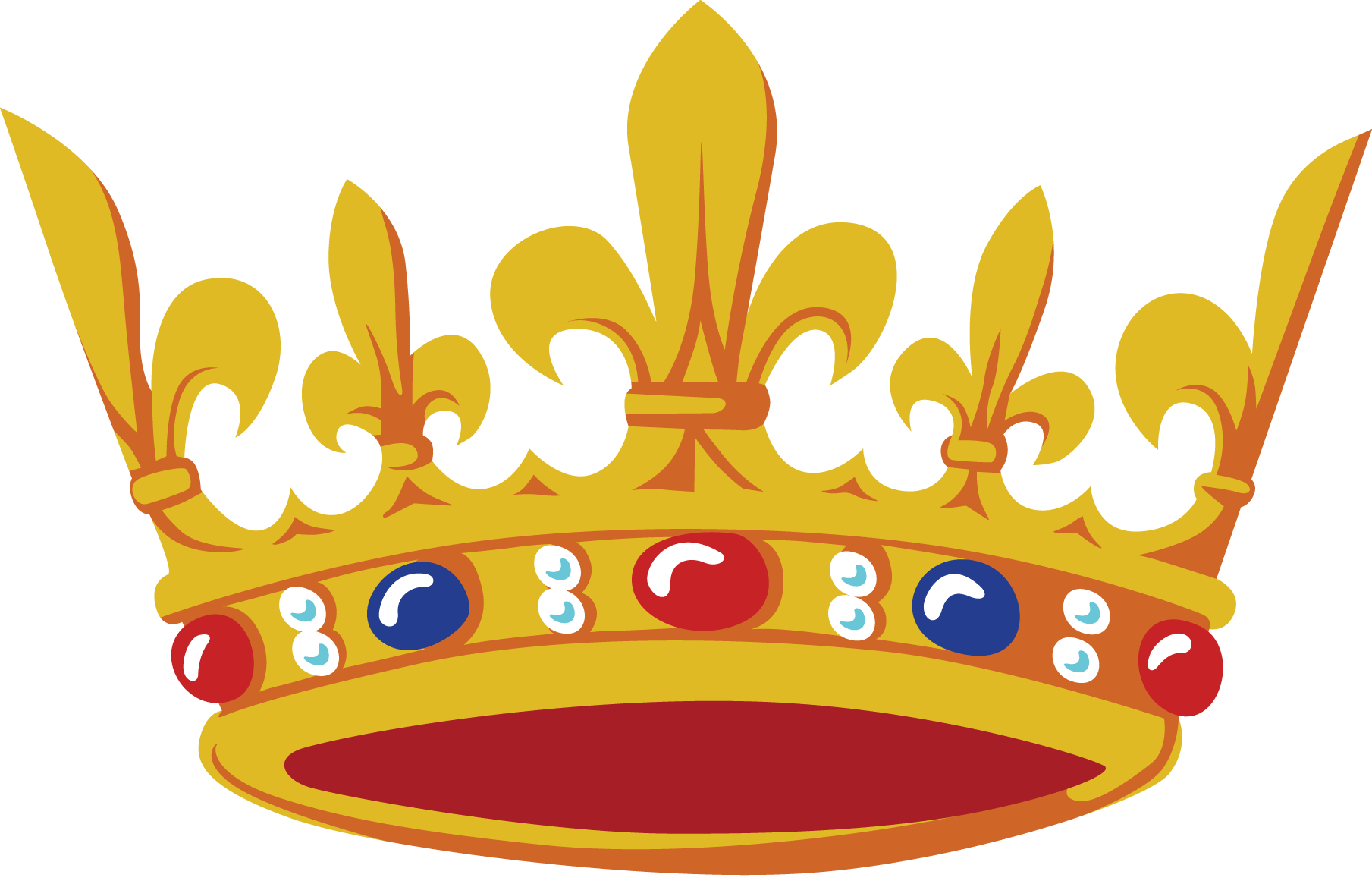 Gold Crown Korona PNG Image