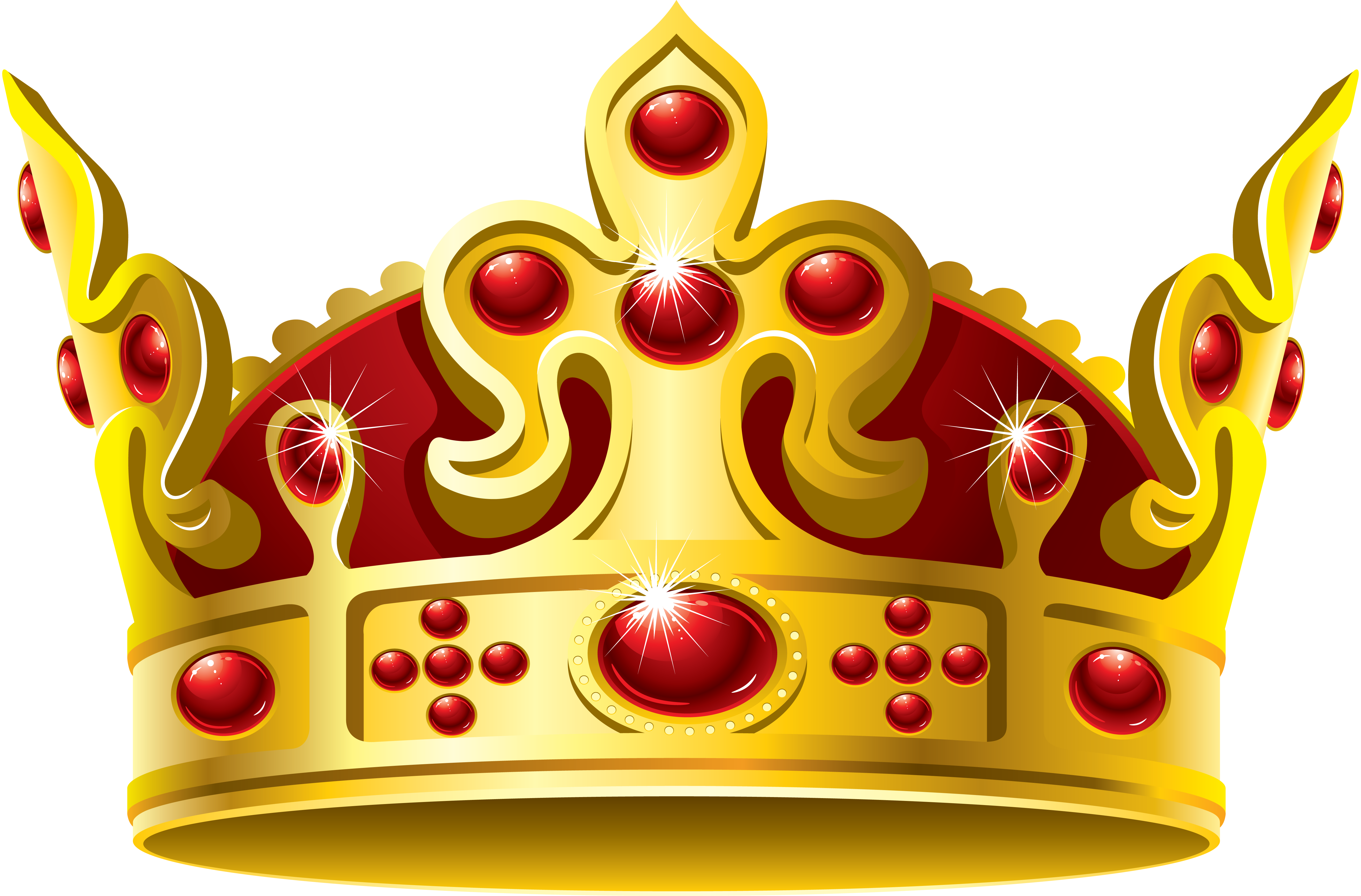 Gold Crown Red Stone