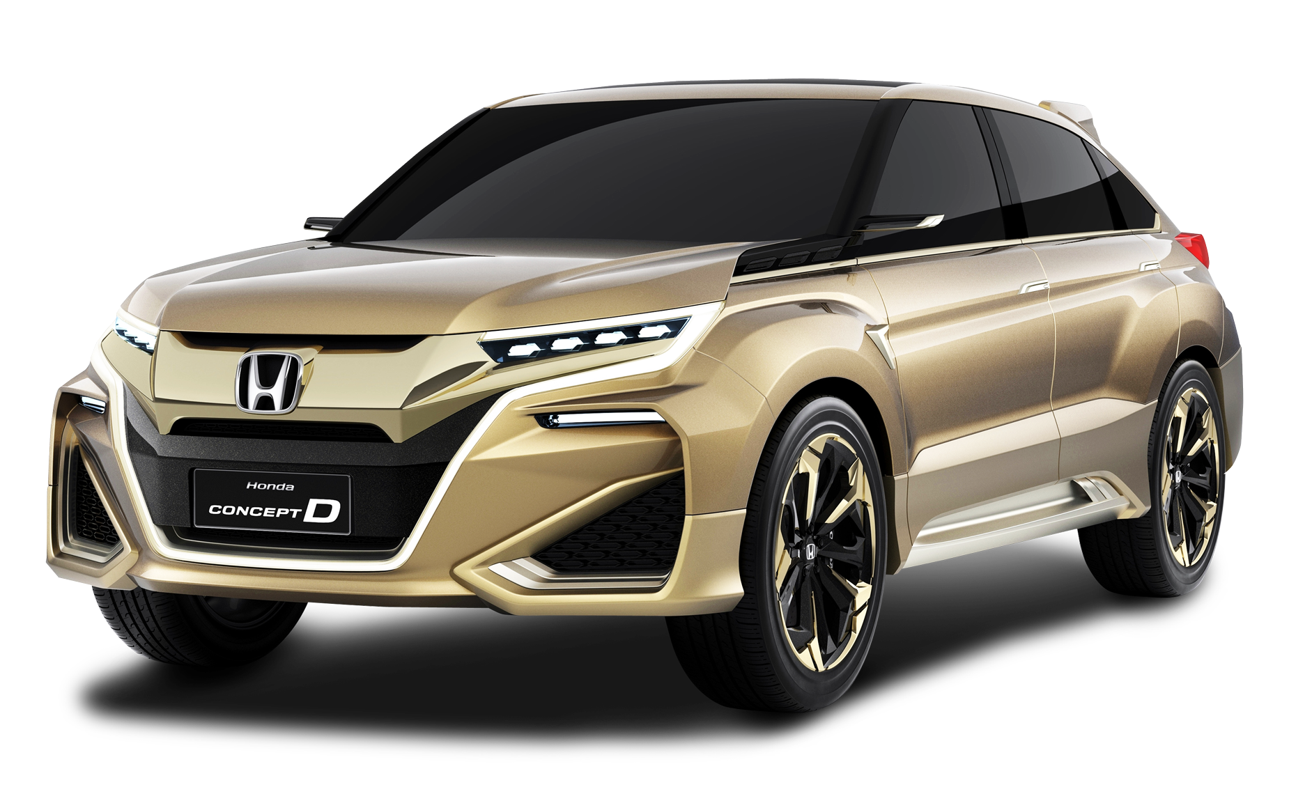 Gold Honda Concept D Car