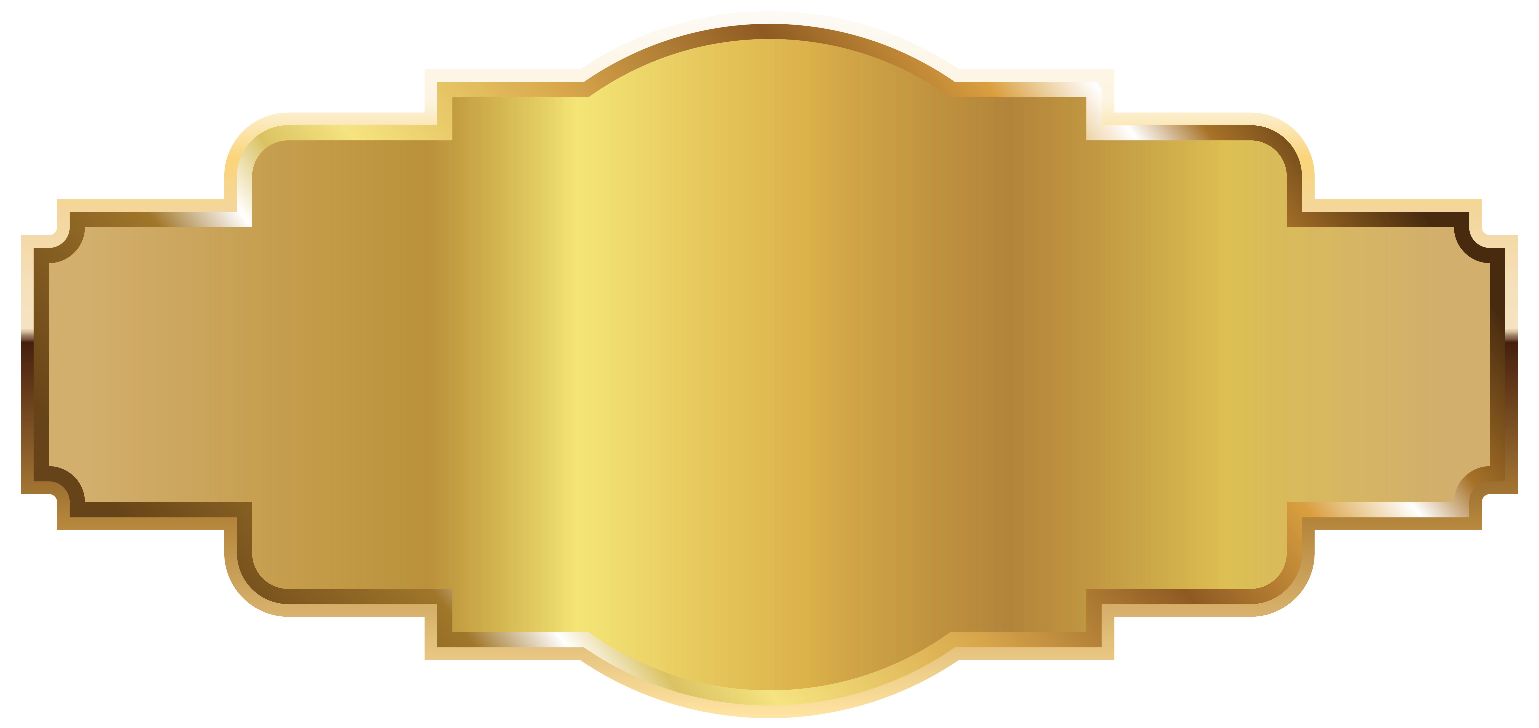 Gold  Label Template PNG Image