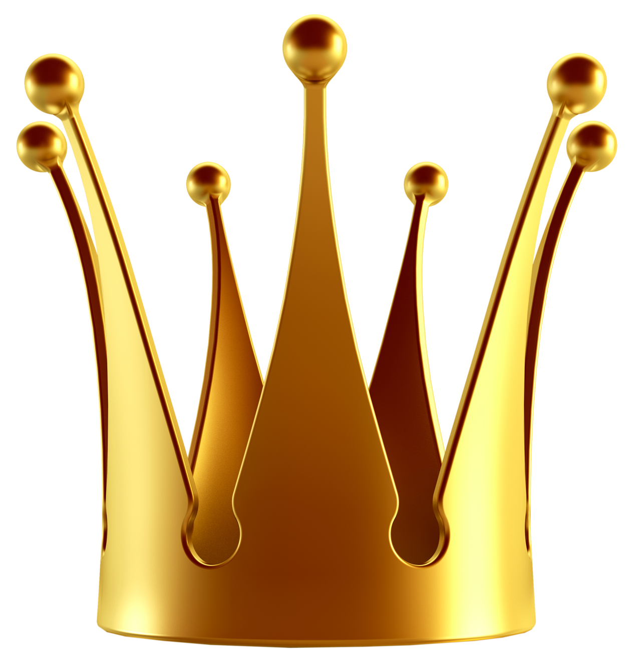 Golden Crown PNG Image