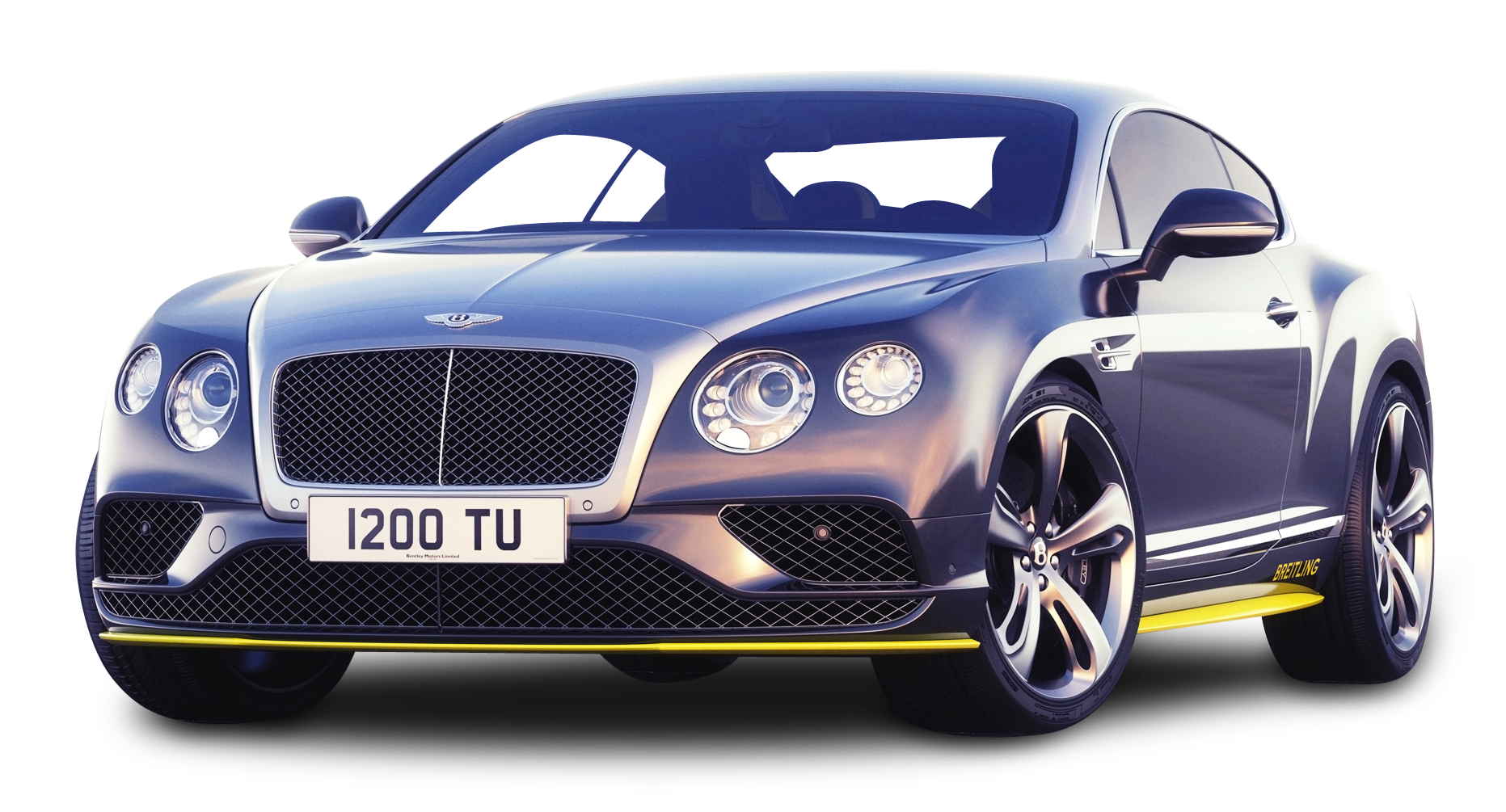 Gray Bentley Continental GT Speed Car PNG Image