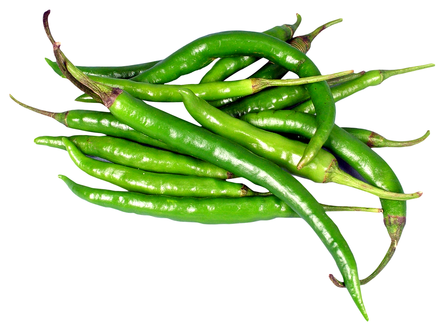 Green Chili Peppers PNG Image