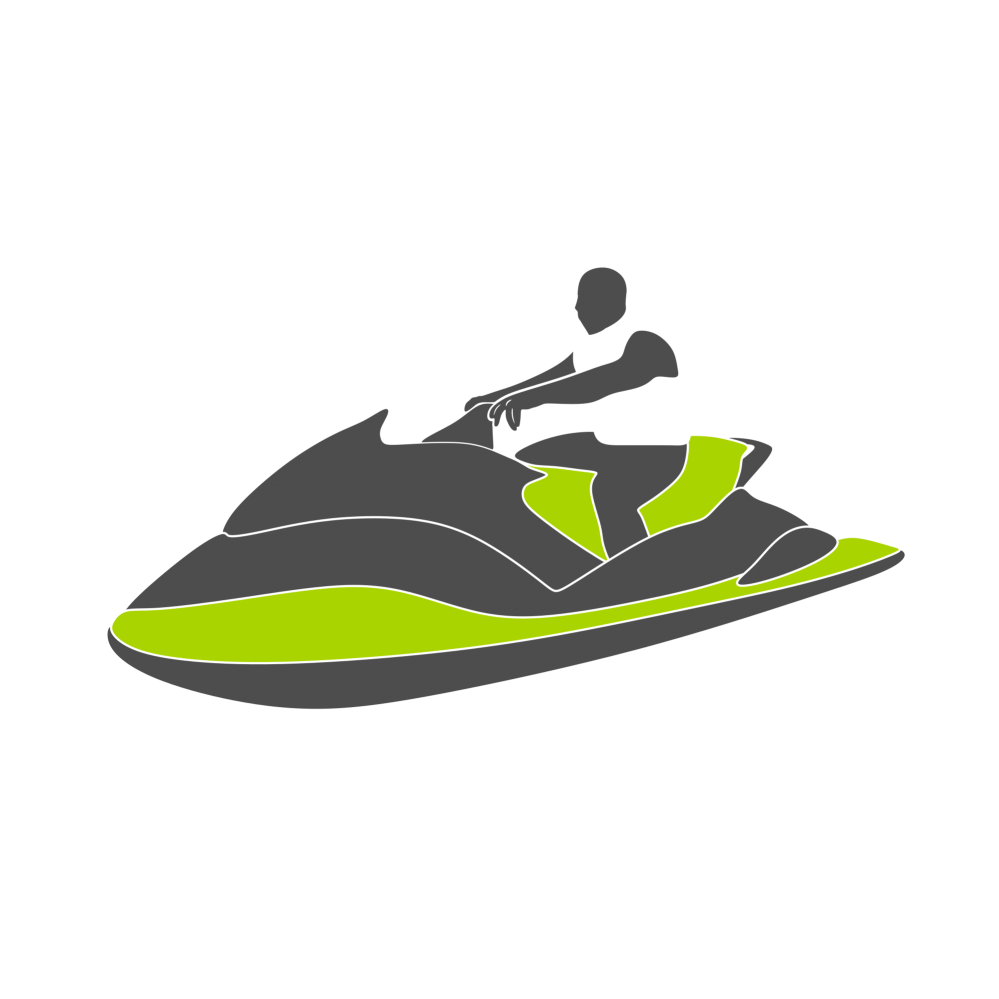 Green Jet Ski PNG Image