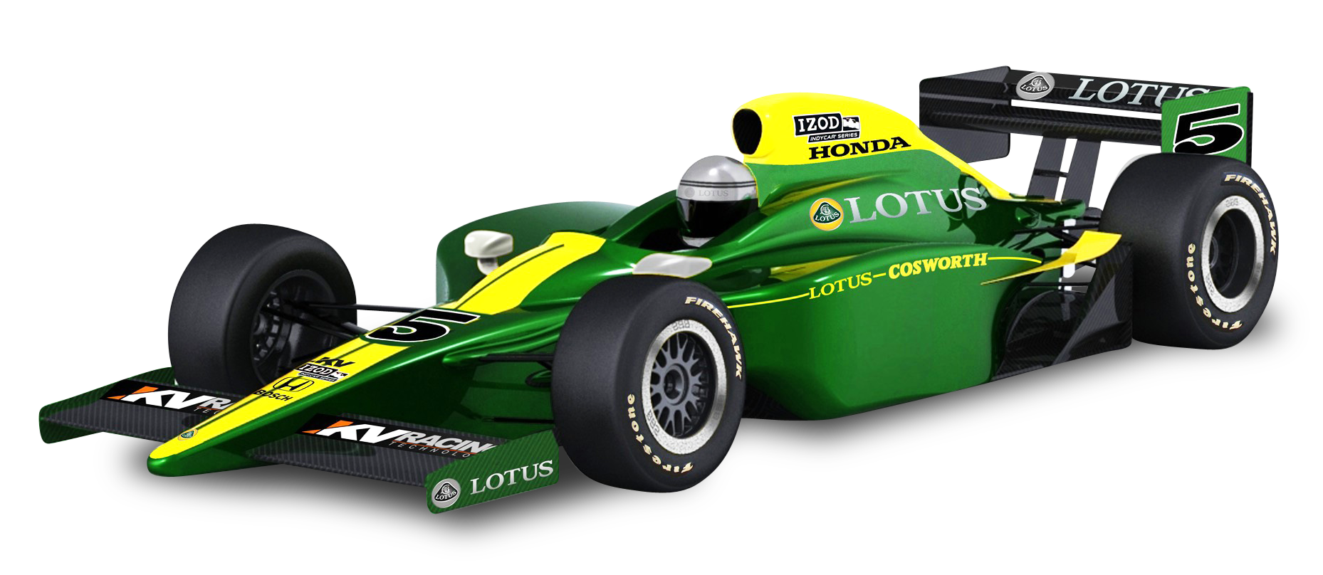 Green Lotus Cosworth Racing Car
