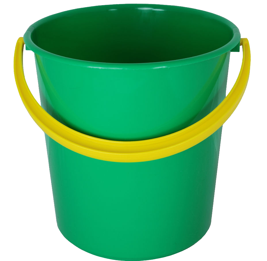 Green PLastic Bucket PNG Image
