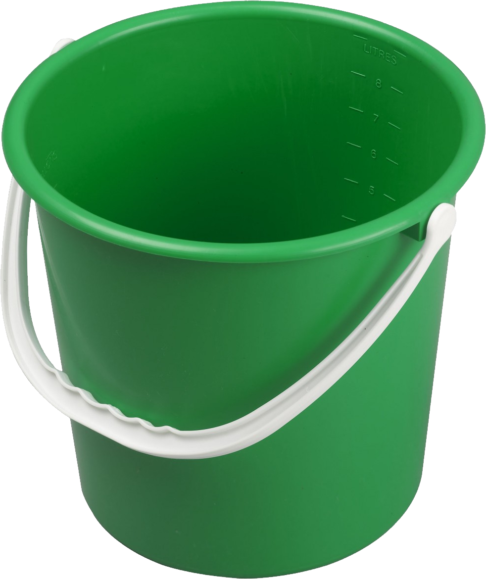 Green PLastic Bucket PNG Image