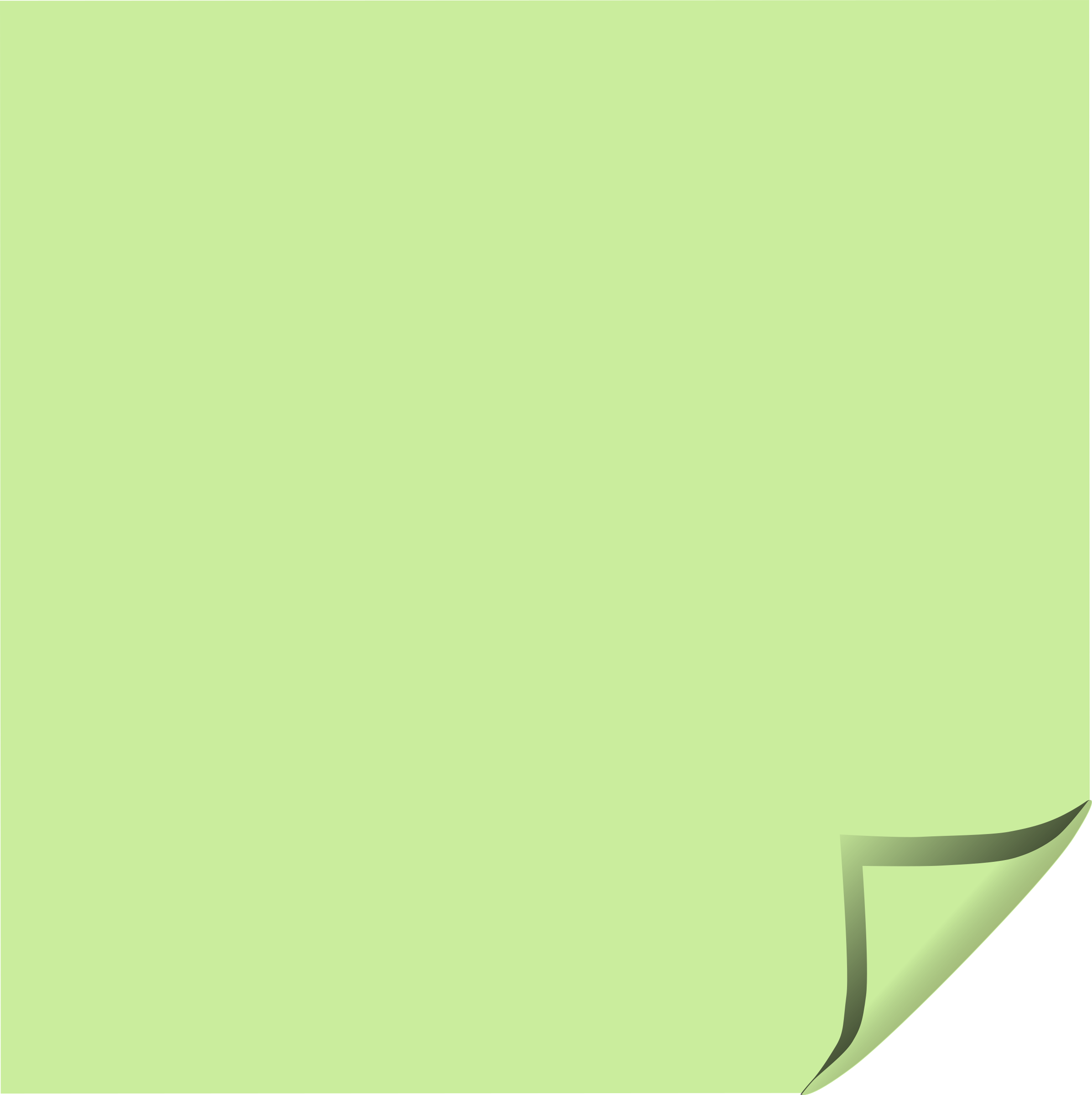 Green Sticky Notes PNG Image