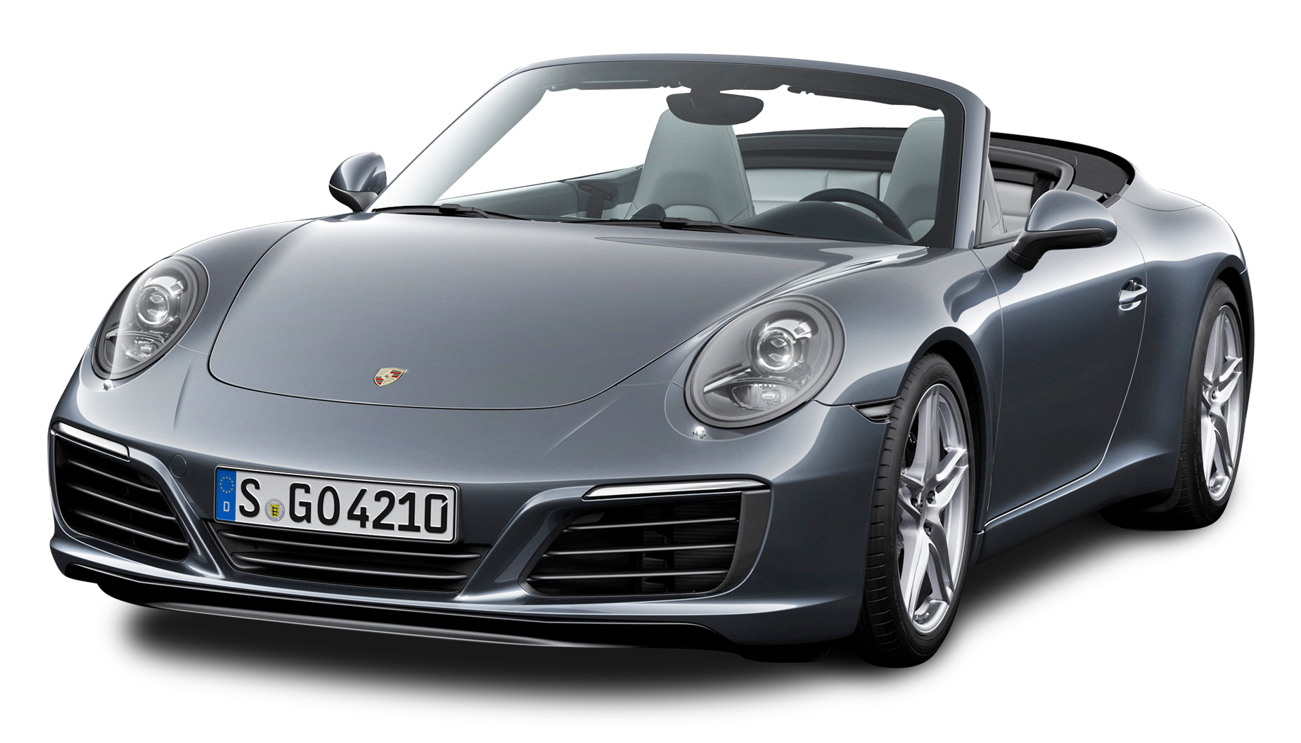 Grey Porsche 911 Carrera Car PNG Image