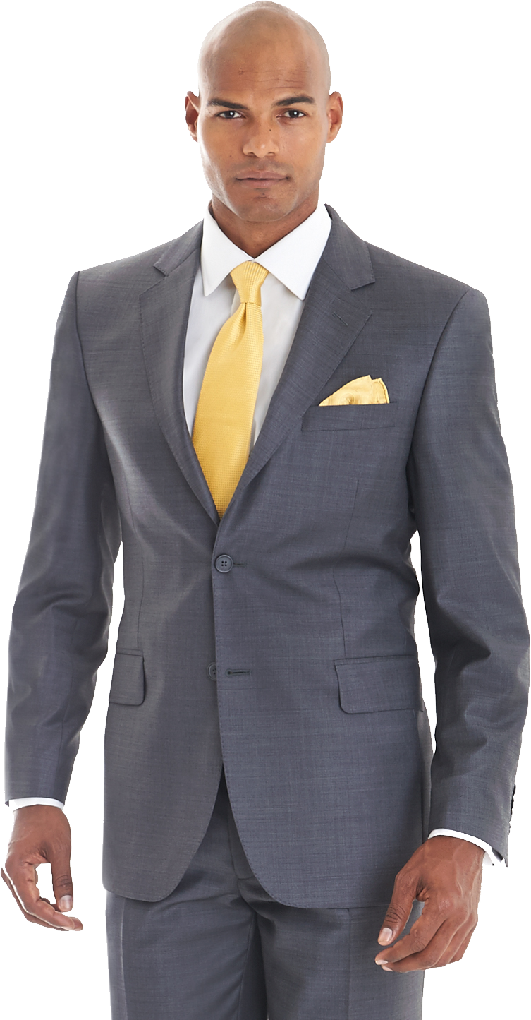 Grey Suit PNG Image