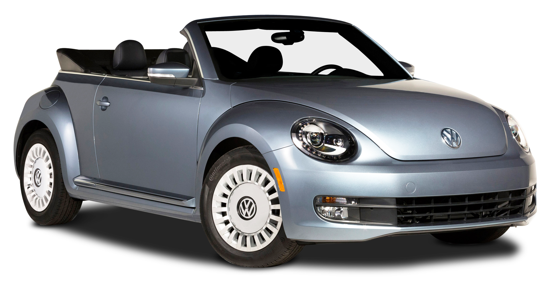 Grey Volkswagen Beetle Denim Car PNG Image