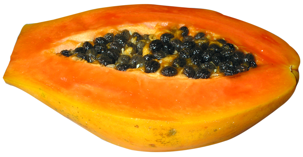 Half Cut Papaya PNG Image