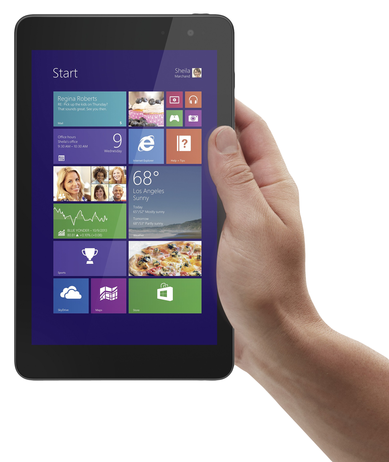 Hand Holding Tablet PNG Image