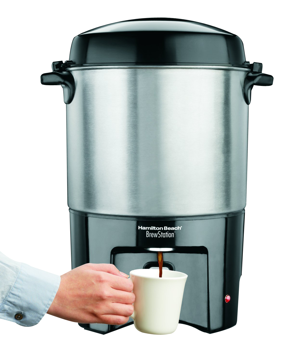 Hand using Coffee Maker PNG Image