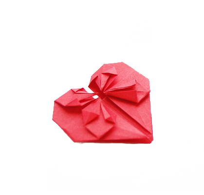 Heart Shaped Origami PNG Image