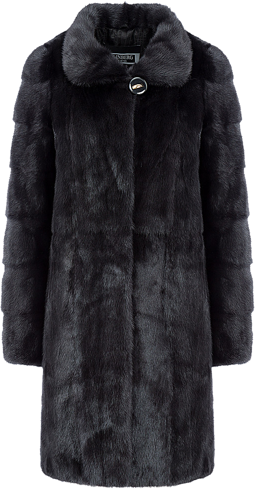 Herno Panelled Fur Coat PNG Image