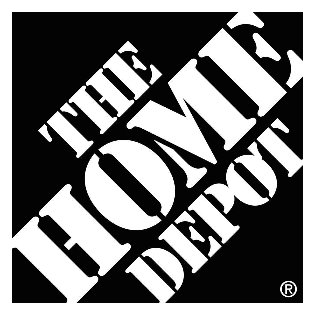 HomeDepot Black Logo PNG Image