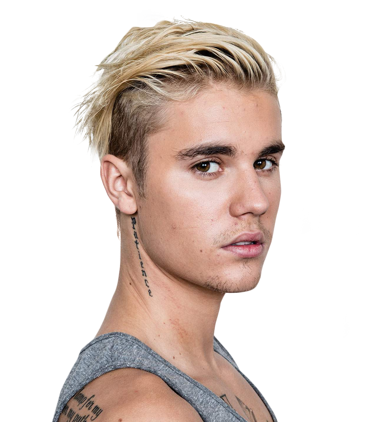 Justin Bieber Face PNG Image