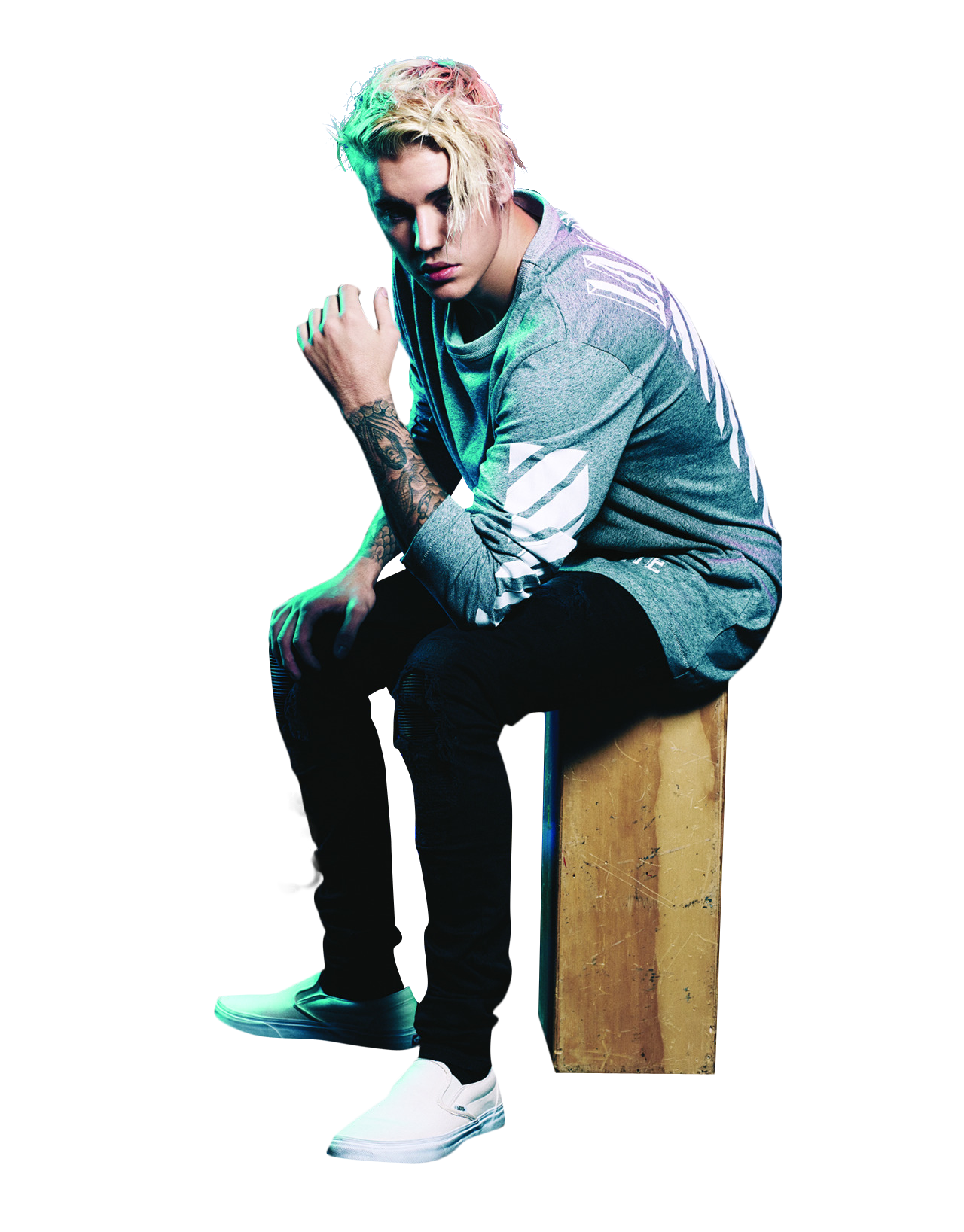 Justin Bieber Green Light PNG Image
