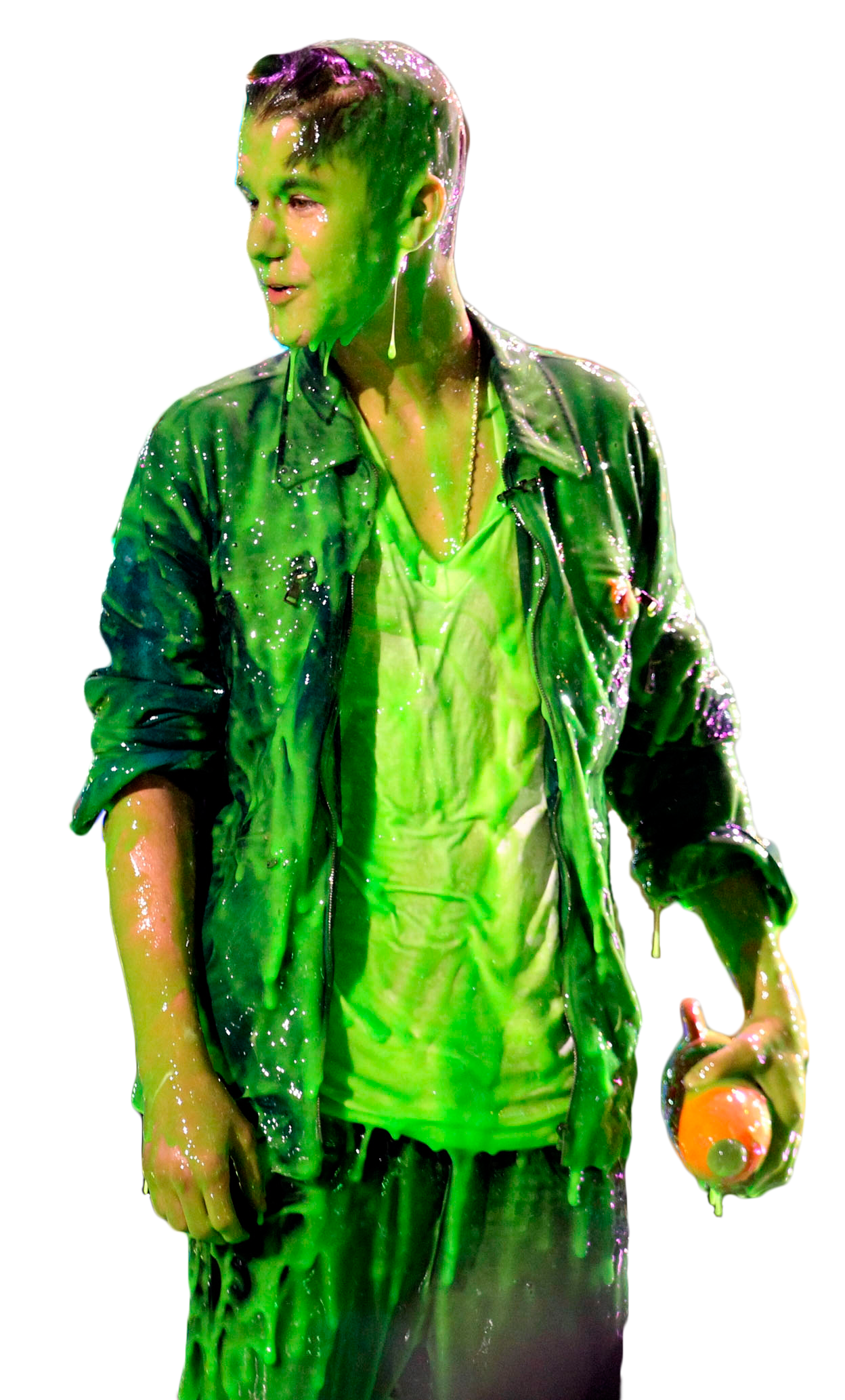 Justin Bieber Green Mucus PNG Image