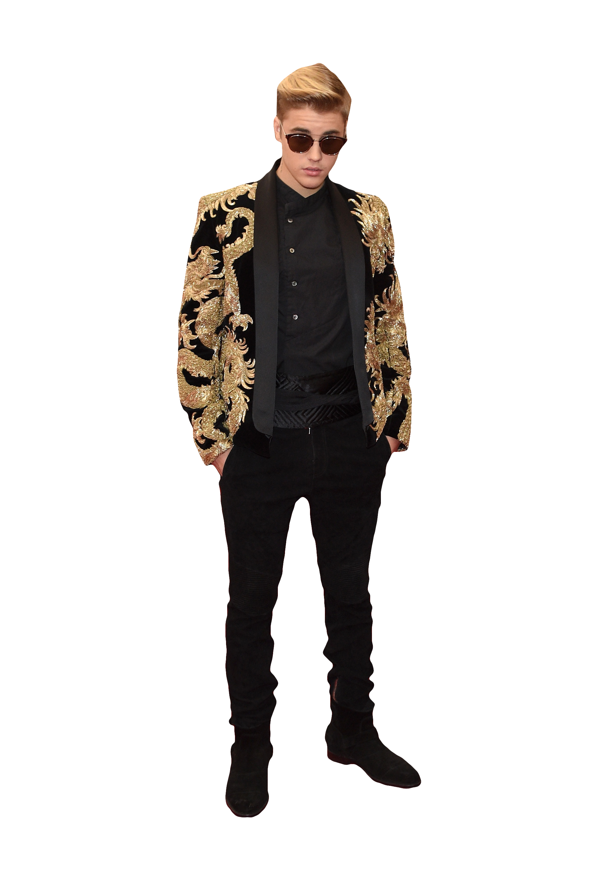 Justin Bieber in Sunglasses PNG Image