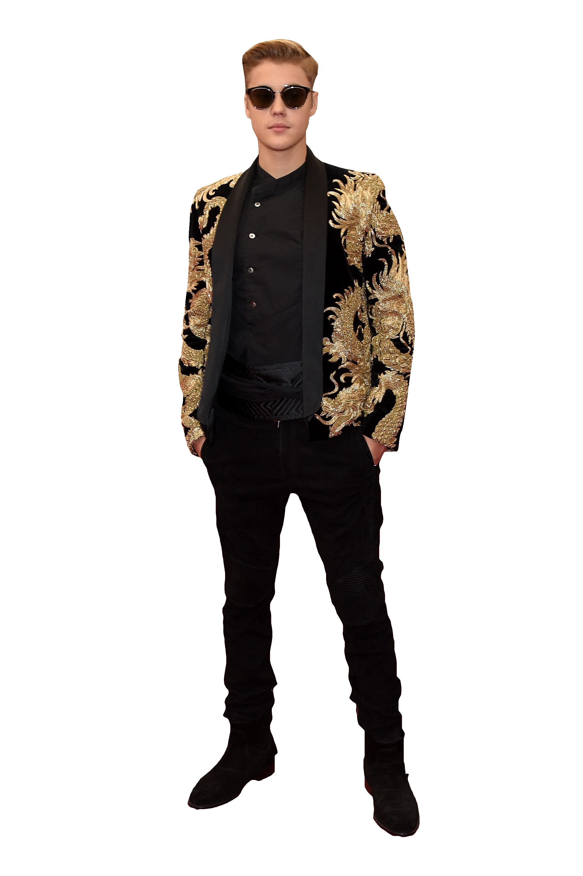 Justin Bieber in Sunglasses PNG Image