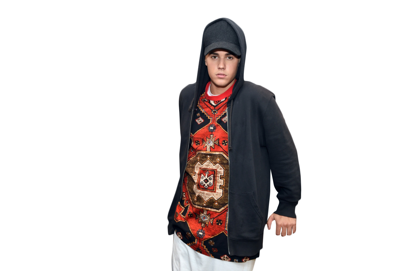 Justin Bieber Looking into Camera PNG Image
