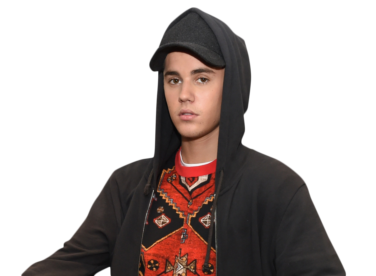 Justin Bieber Looking into Camera PNG Image