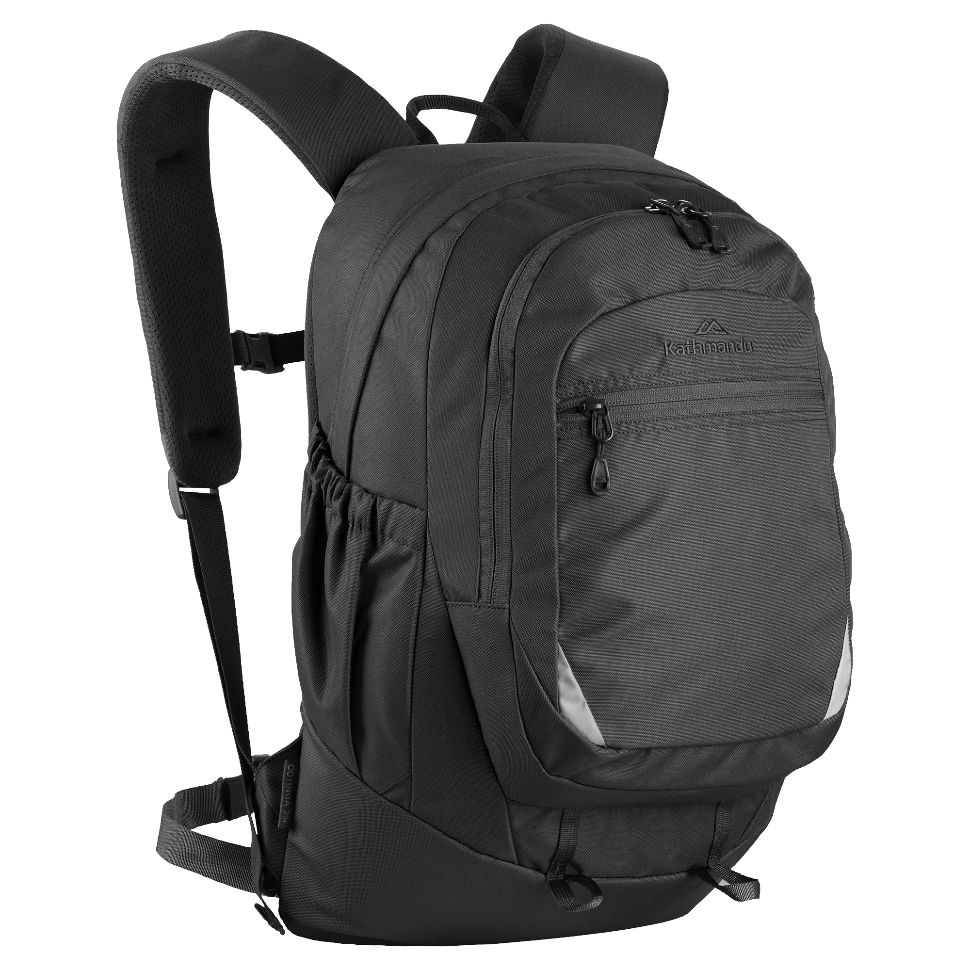 Kathmandu Black Backpack With Extra Front Pocket PNG Image