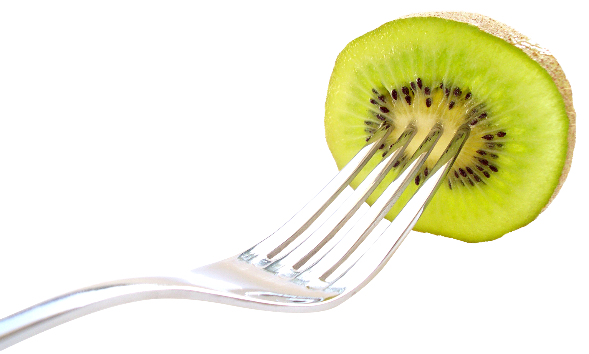 Kiwi Fruit with Fork PNG Image