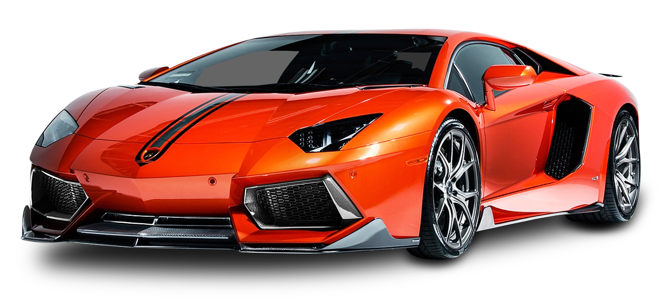 Lamborghini Aventador Coupe Red Car PNG Image