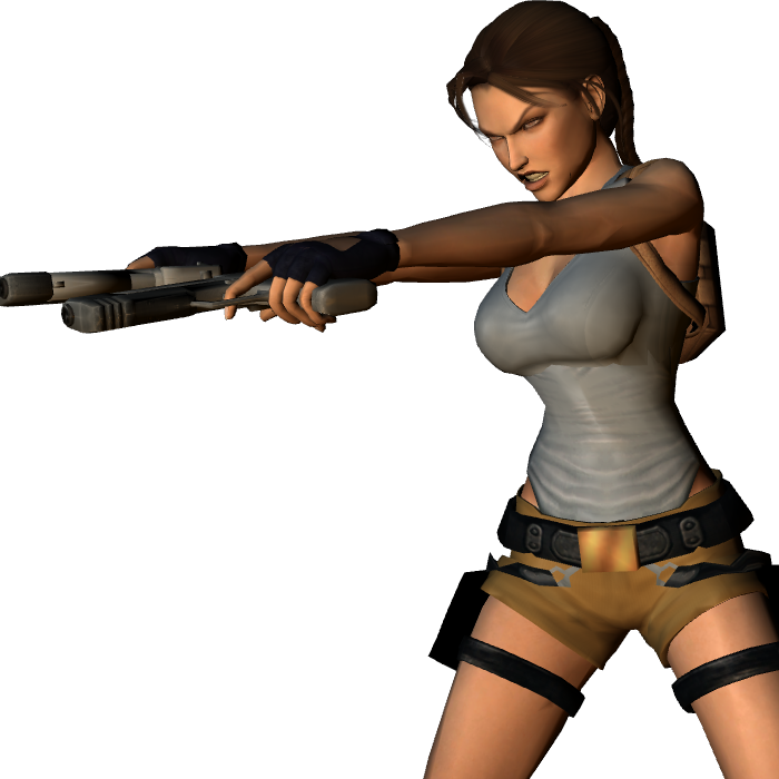 Lara Croft |  Tomb Raider  With Guns PNG Image