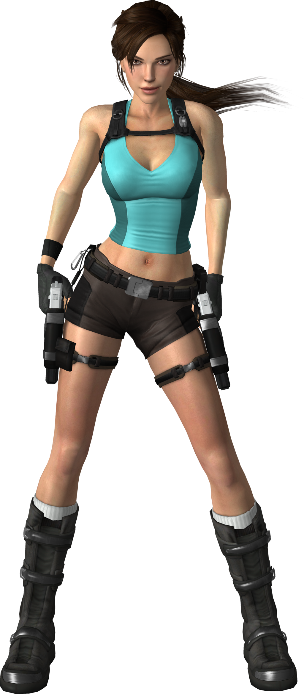 Lara Croft |  Tomb Raider  With Guns PNG Image