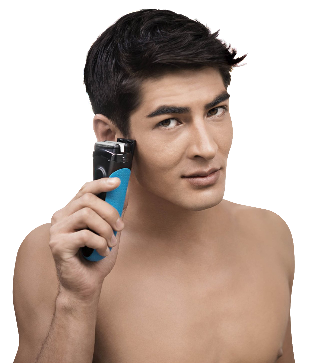 Man with Hair Trimmer PNG Image