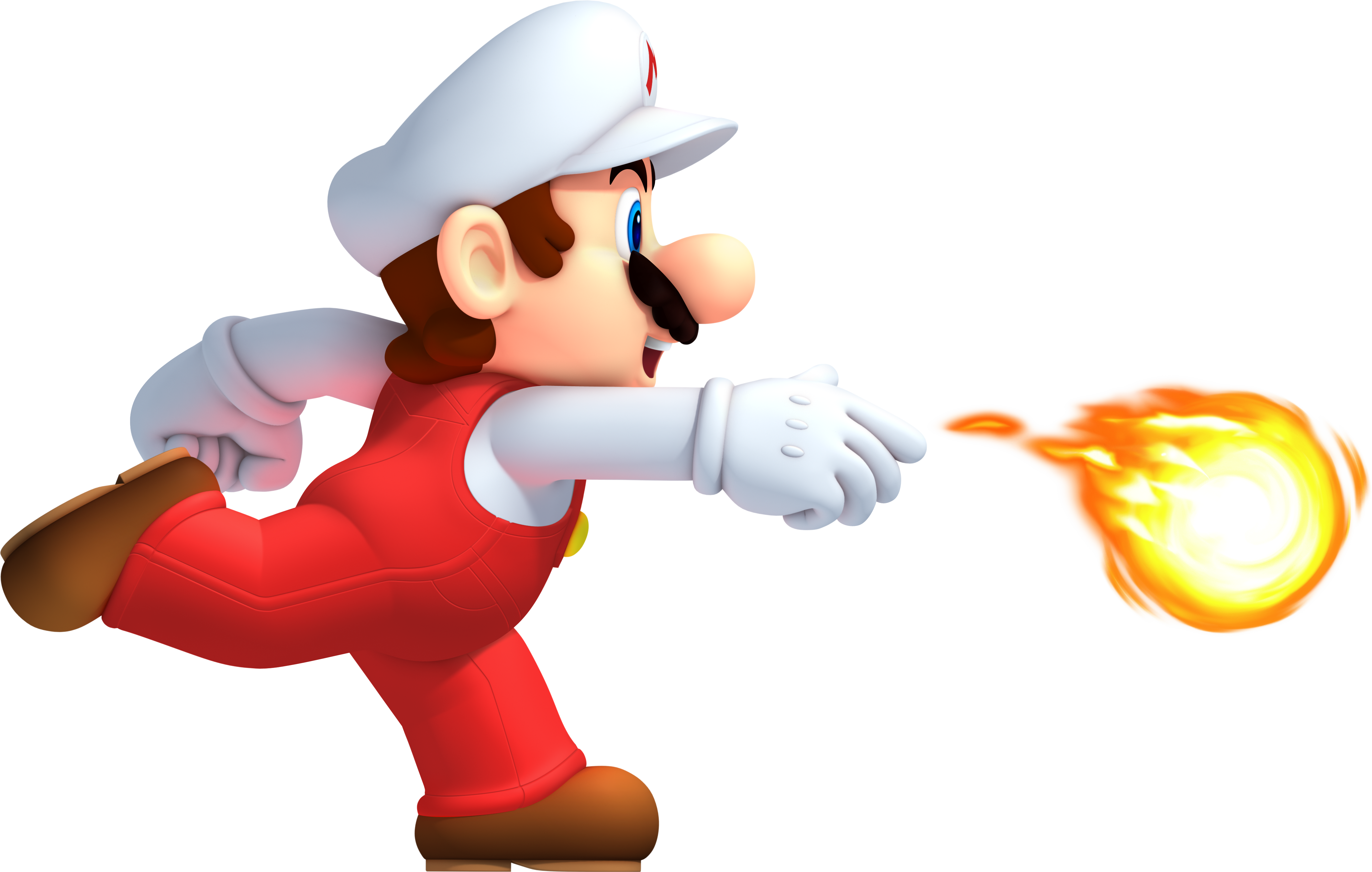 Mario Running Fire PNG Image