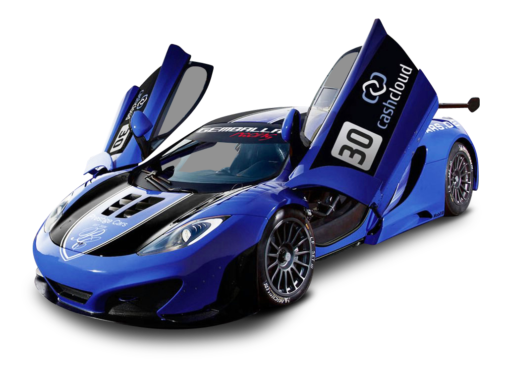 McLaren MP4 12C GT3 Racing Car PNG Image