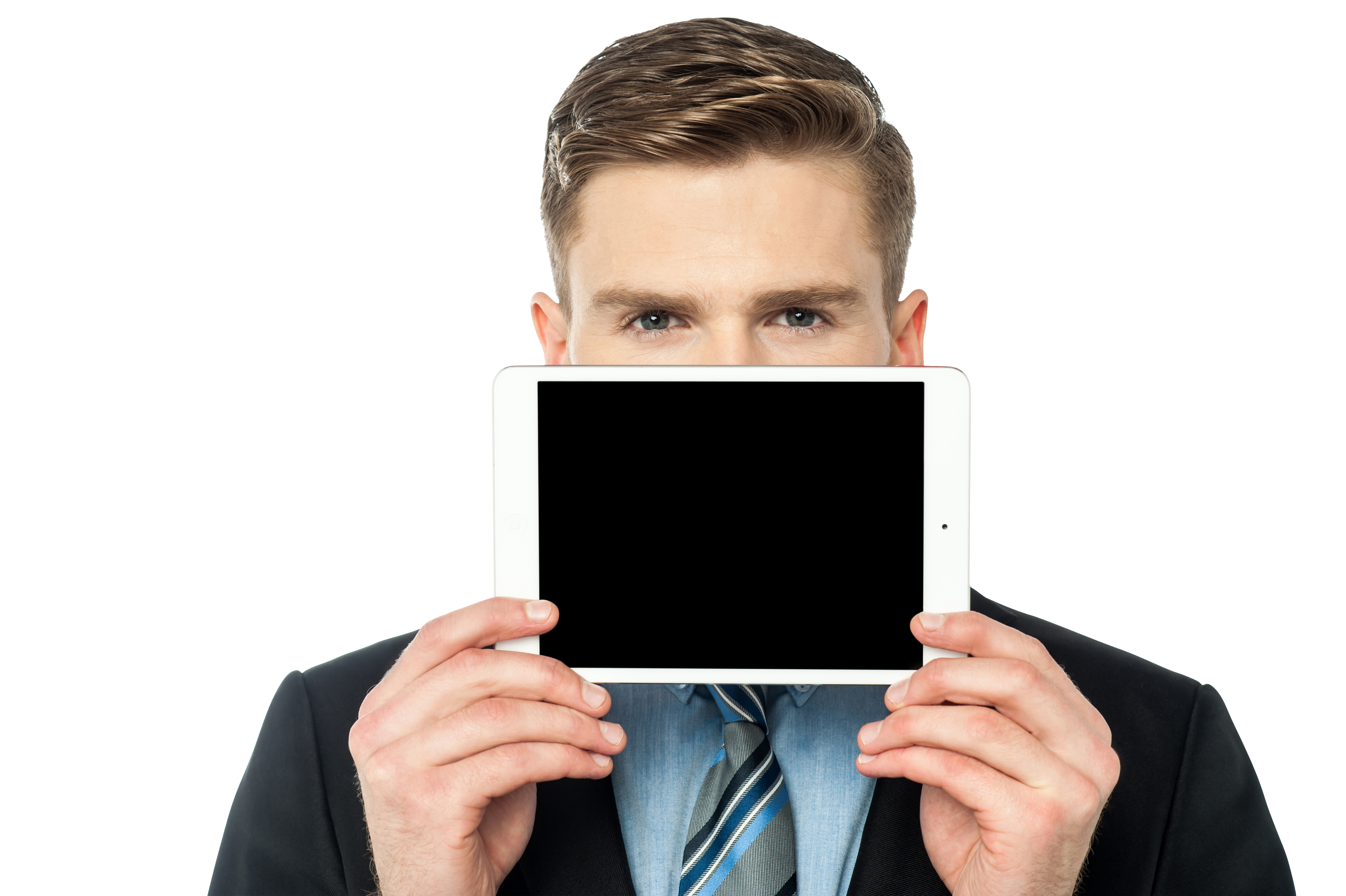 Men With Tablet PNG Image