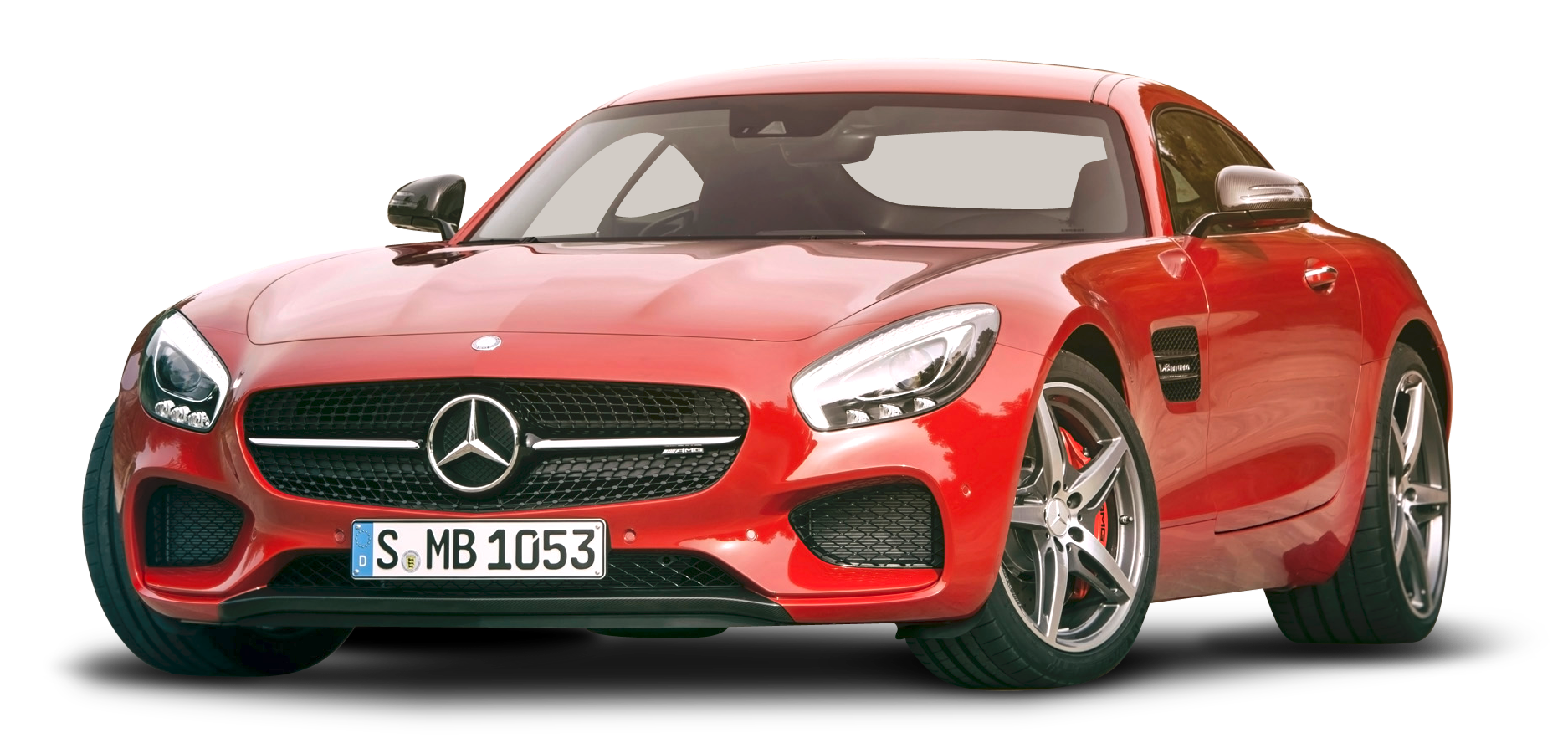 Mercedes AMG GT Red Car PNG Image