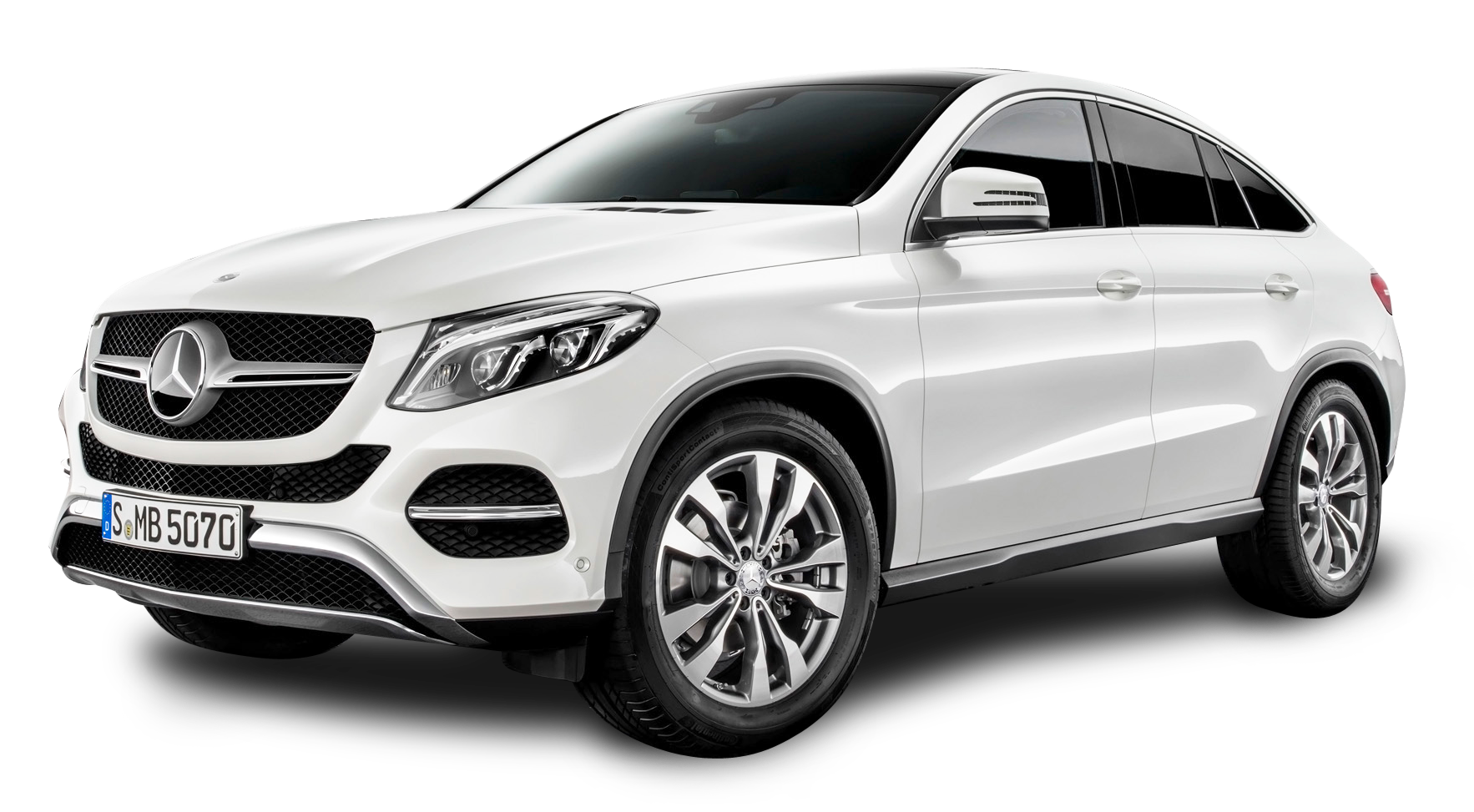 Mercedes Benz GLE Coupe White Car PNG Image