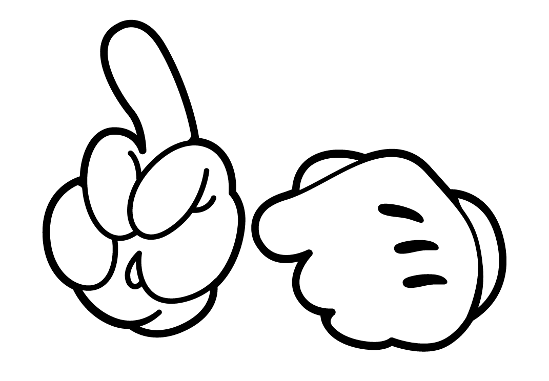 Mickey Mouse Hand PNG Image